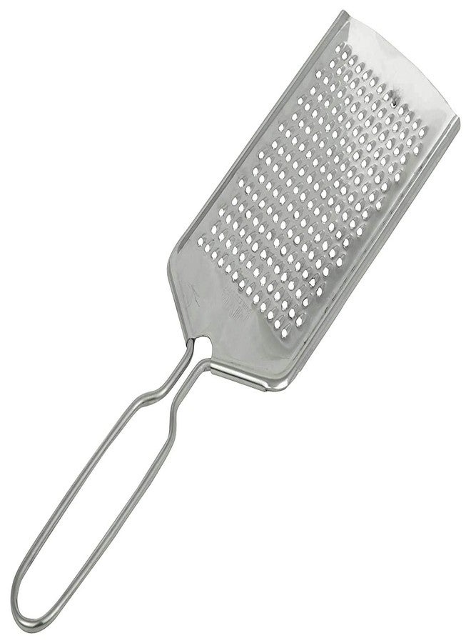 JGS Stainless Steel Patti Kaddukas Ghiyakas (Pack of 1, Silver) Garlic Onion Gingar Vegetable Multipul Grating Grater Dry Fruits for Kitchen Daily Multipurpose Use Cheese Grater - Image 3